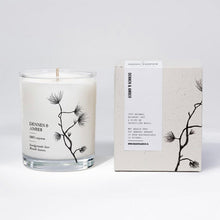 Load image into Gallery viewer, Pine and Amber soy candle Brandt