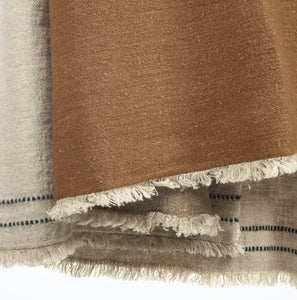 Foundry throw- beeswax stripe
