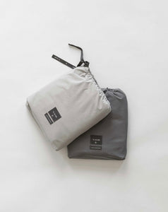 Pillow cases organic cotton - soft greenish grey 50x70cm