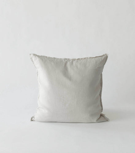 Cushion stonewashed linen- warm grey