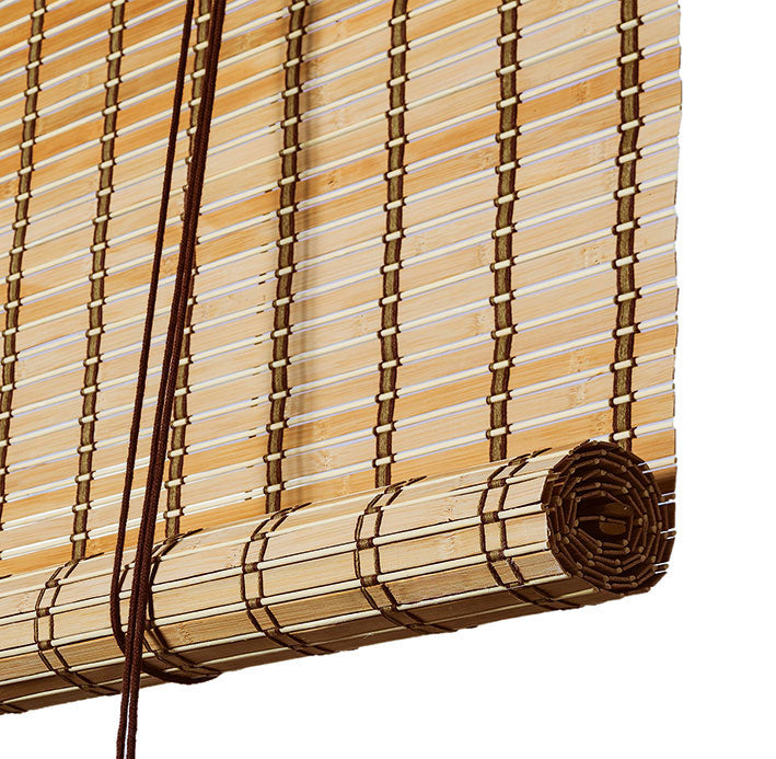 Brown thick bamboo blinds exclusive Color& Co