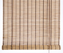 Load image into Gallery viewer, Brown striped bamboo blinds Color&amp; Co