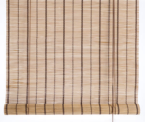 Brown striped bamboo blinds Color& Co
