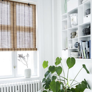 Brown striped bamboo blinds Color& Co