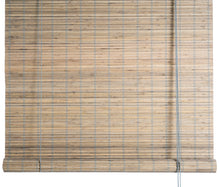 Load image into Gallery viewer, Grey stained privacy bamboo blinds Color&amp; Co