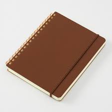 Midori Grain Notebook- brown