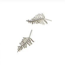 Load image into Gallery viewer, Gaia leaf earring- Sterling silver