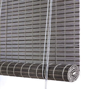 Grey brown bamboo blinds Color& Co