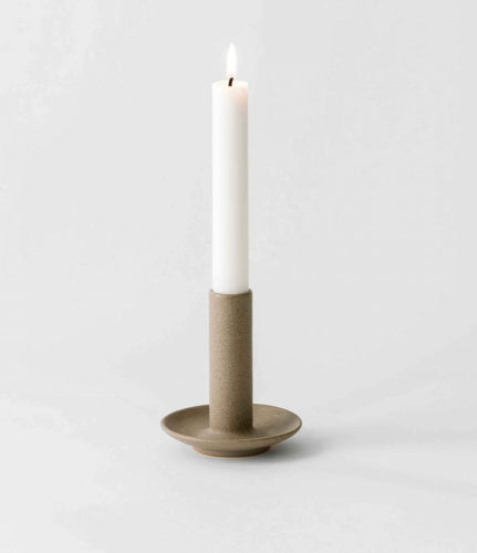 Lou candle holder- grey sand